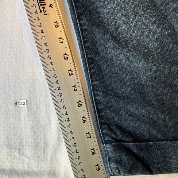 Soho JEANS NEW YORK & COMPANY Women Curvy Cropped Jeans size 4 Blue Mid Rise - Picture 5 of 11